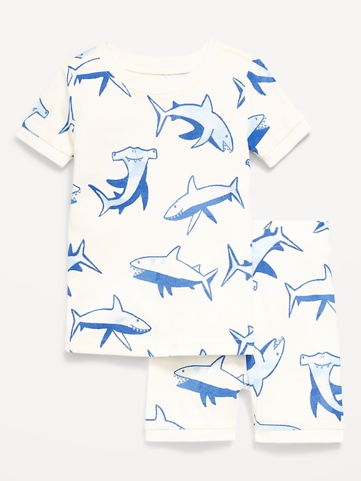 Image number 1 showing, Printed Snug-Fit Pajama Set for Toddler & Baby