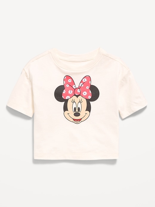 Image number 1 showing, Disney© Minnie Mouse Oversized Graphic T-Shirt for Toddler Girls