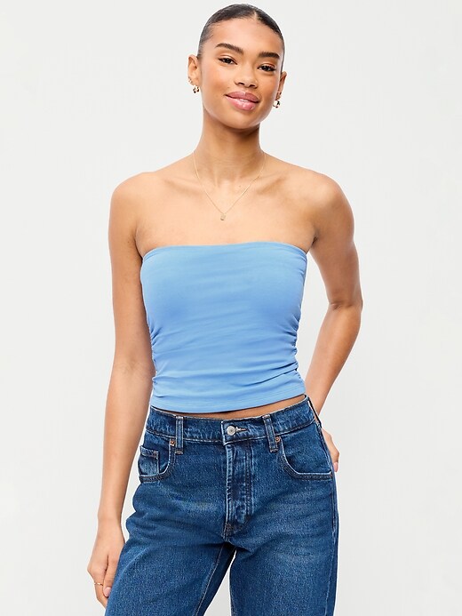 Image number 1 showing, Hug Double-Layer Tube Top