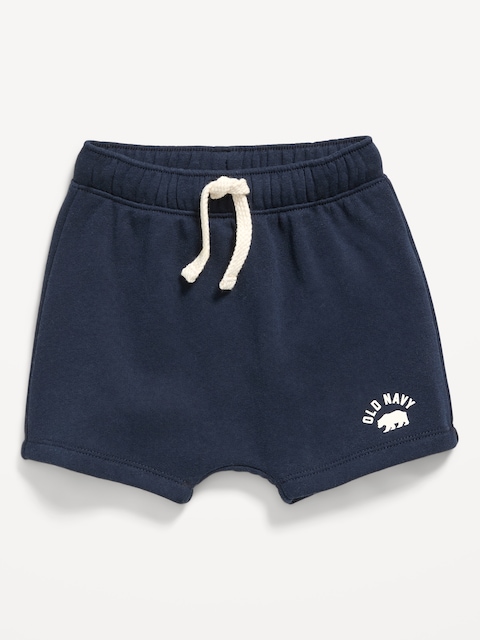 Printed Logo-Graphic Fleece Shorts for Baby
