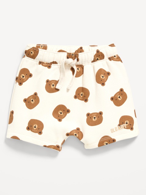 Printed Logo-Graphic Fleece Shorts for Baby