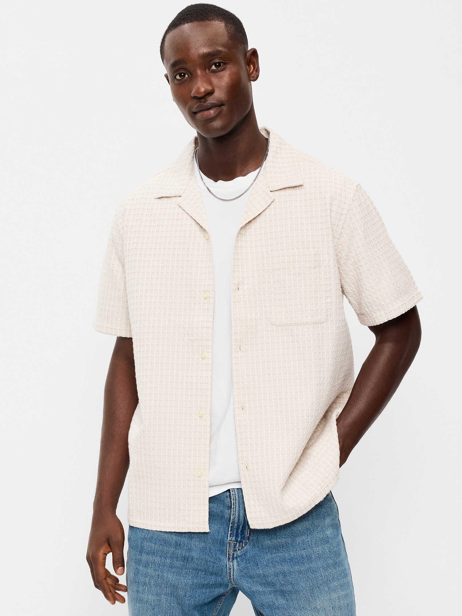 Chemise de plage hawaïenne à manches courtes pour hommes Chemises