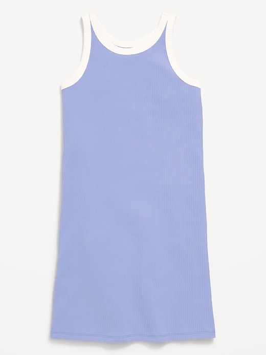 Image number 3 showing, Printed Ribbed Tank Dress for Girls