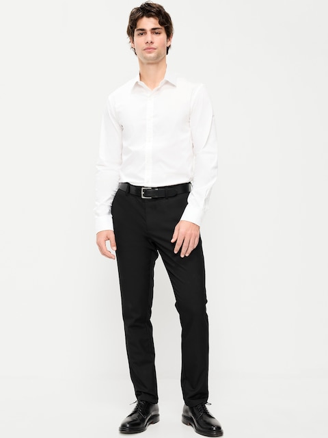Slim-Fit Twill Dress Pants