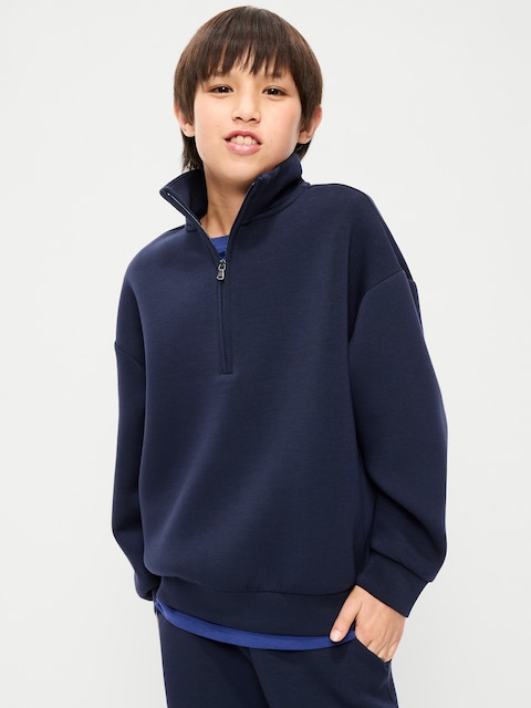 Bounce Fleece Oversized Quarter-Zip Sweatshirt for Boys