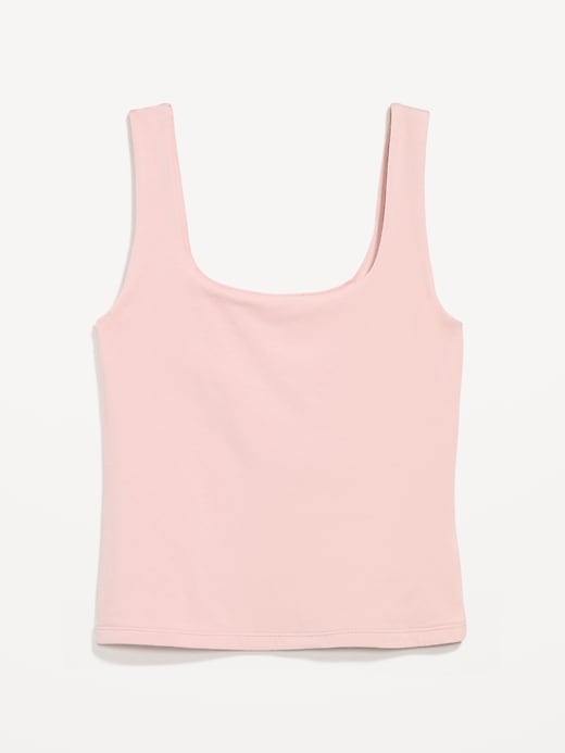 Image number 1 showing, Hug Double-Layer Scoop-Neck Tank Top