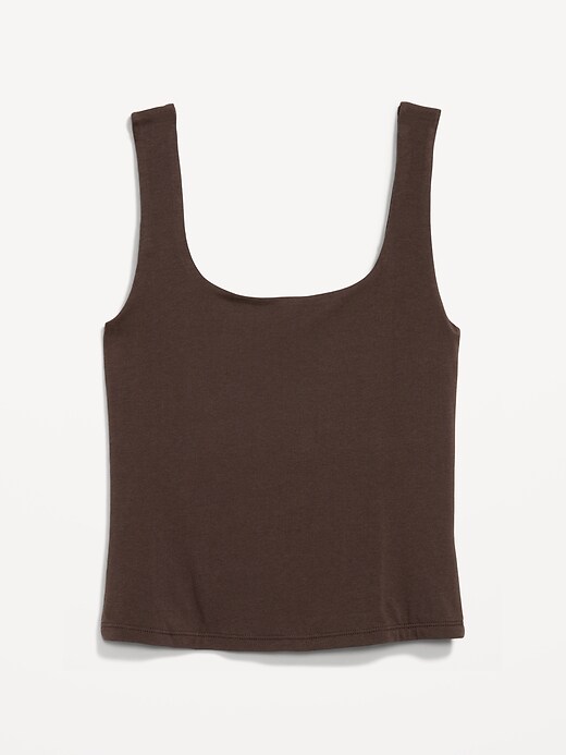 Image number 4 showing, Hug Double-Layer Scoop-Neck Tank Top