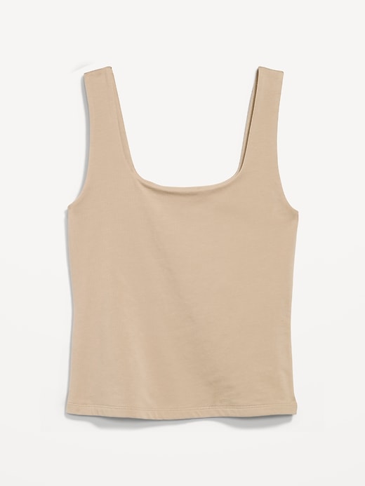 Image number 4 showing, Hug Double-Layer Scoop-Neck Tank Top
