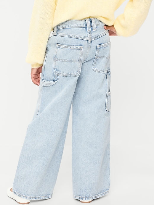 Image number 2 showing, Super Baggy Wide-Leg Carpenter Jeans for Girls