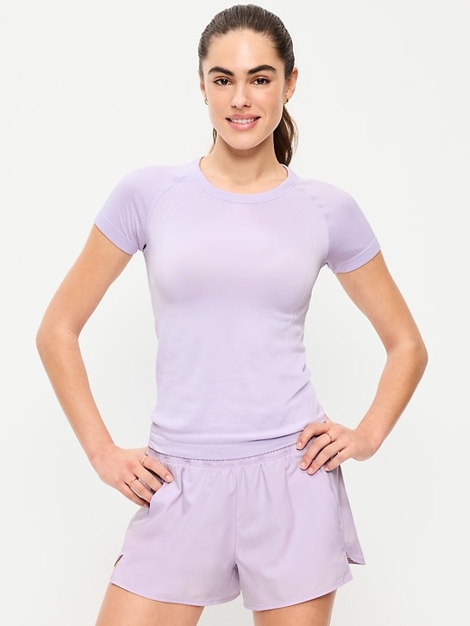 Image number 1 showing, Fluid Seamless Fitted T-Shirt