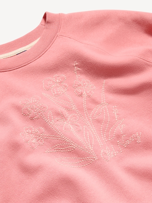 L'image numéro 5 présente Chandail en coton ouaté rétro à logo imprimé