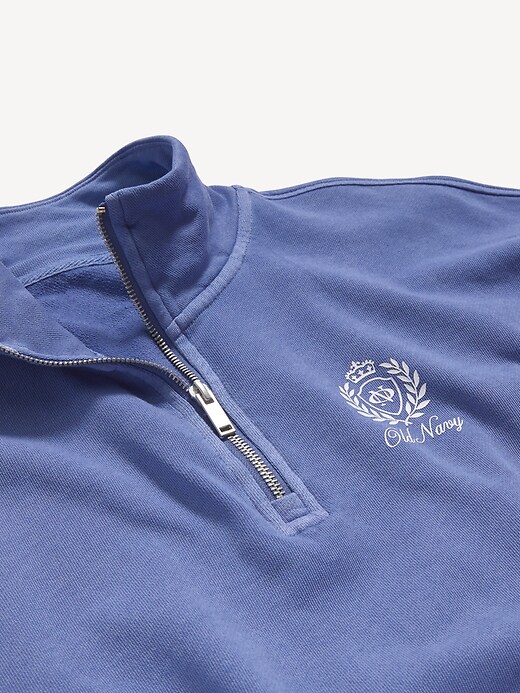 Image number 5 showing, SoComfy Oversized Logo Half-Zip Sweatshirt