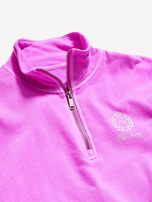 Image number 5 showing, SoComfy Oversized Logo Half-Zip Sweatshirt
