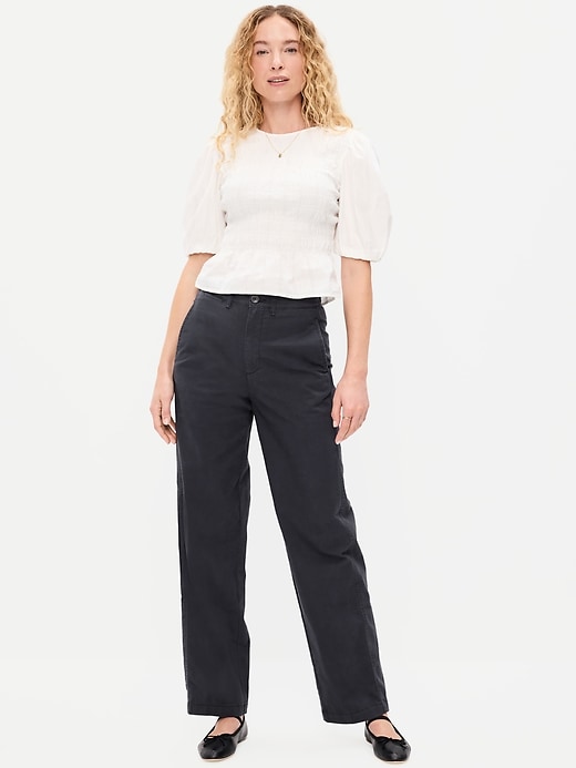 Image number 1 showing, High-Waisted OGC Chino Full Length Straight Pants