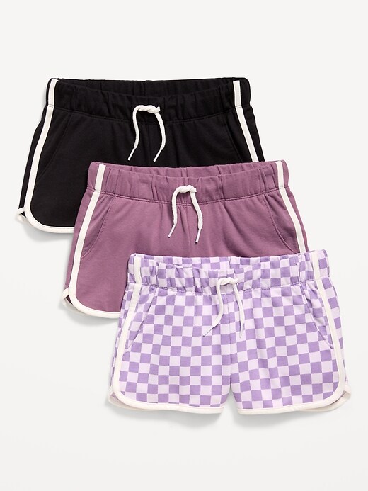 Image number 1 showing, Dolphin-Hem Cheer Shorts 3-Pack for Girls