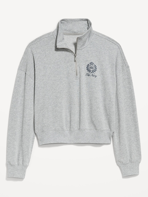 Image number 4 showing, Terry Oversized Logo Half-Zip Sweatshirt