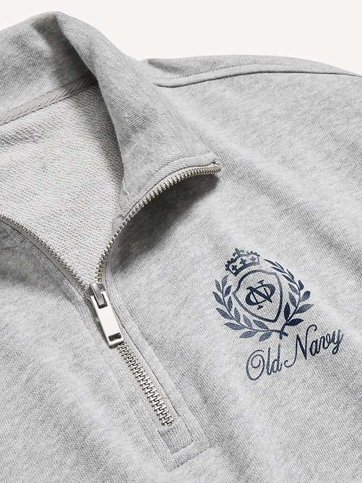 Image number 5 showing, Terry Oversized Logo Half-Zip Sweatshirt