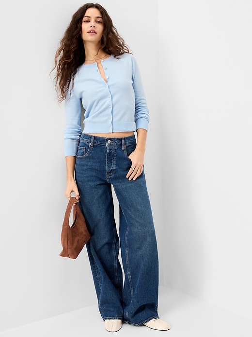 Image number 3 showing, SoSoft Lite Crew-Neck Cardigan