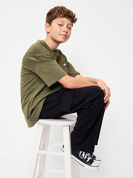Image number 3 showing, Favorite Fleece Baggy Cargo Sweatpants for Boys