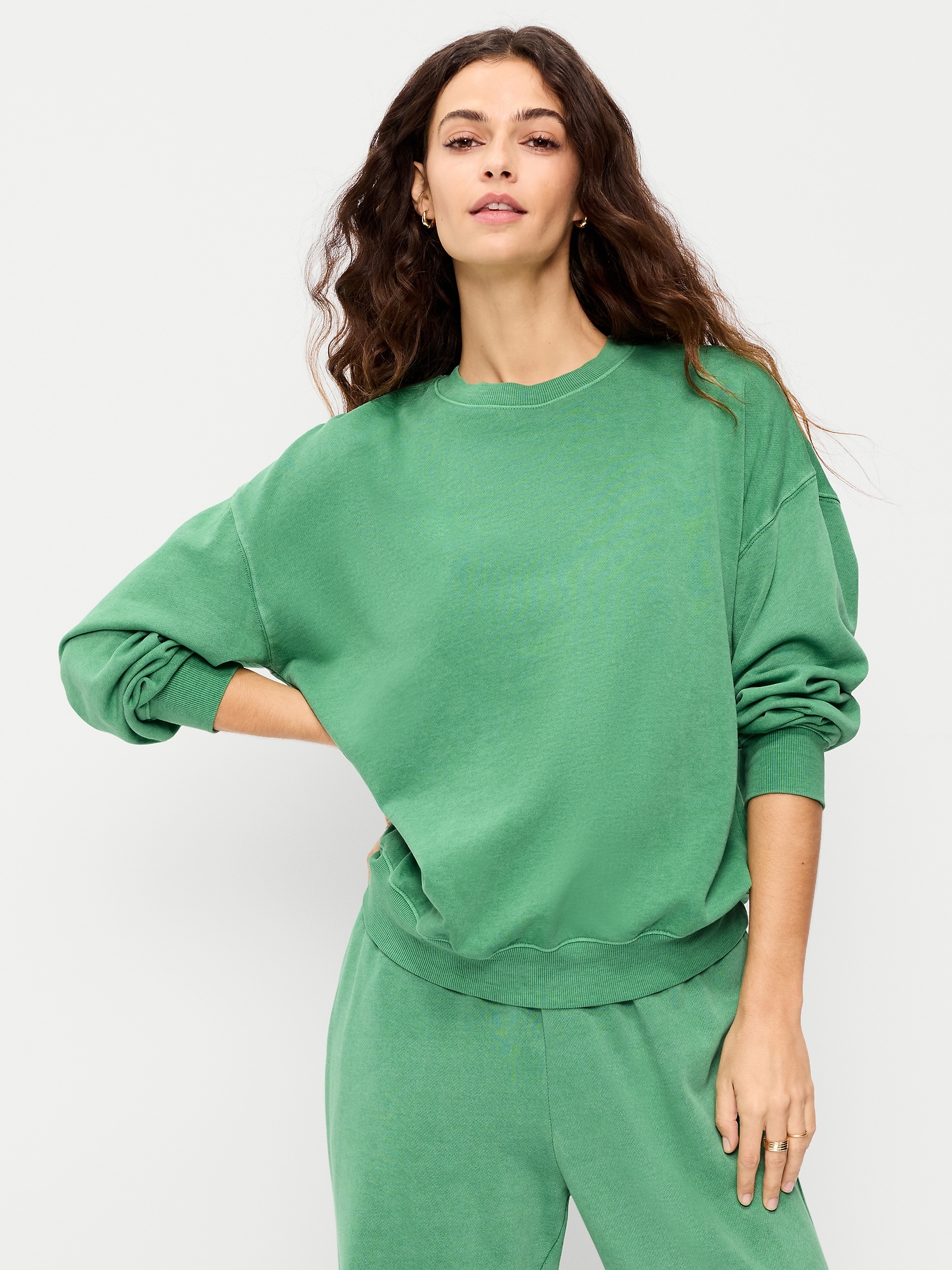 Oversized Crew-Neck Sweatshirt