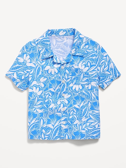 Image number 1 showing, Short-Sleeve Pocket Shirt for Toddler Boys