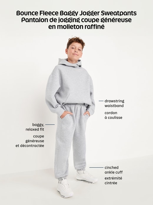 Image number 5 showing, Bounce Fleece Super Baggy Sweatpants for Boys