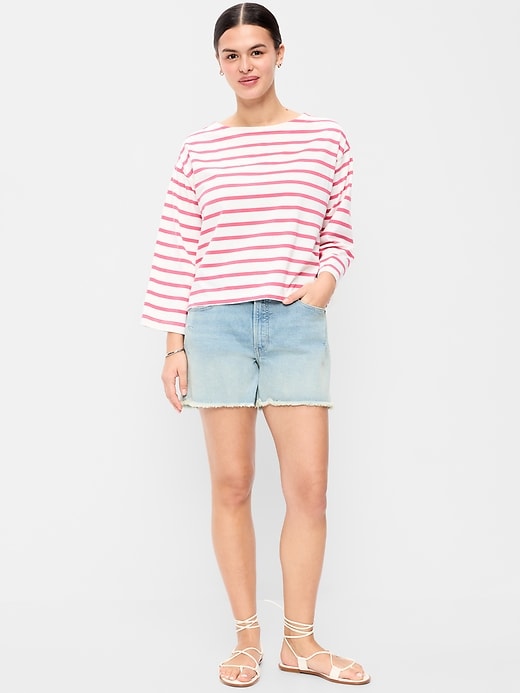 Image number 5 showing, High-Waisted OG Jean Shorts -- 4-inch inseam