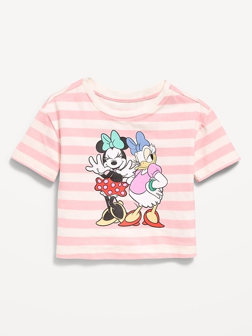 Image number 1 showing, Disney© Minnie Mouse Oversized Graphic T-Shirt for Toddler Girls