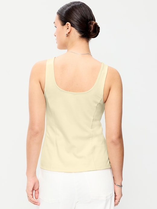 Image number 6 showing, Sleeveless Button-Down Top