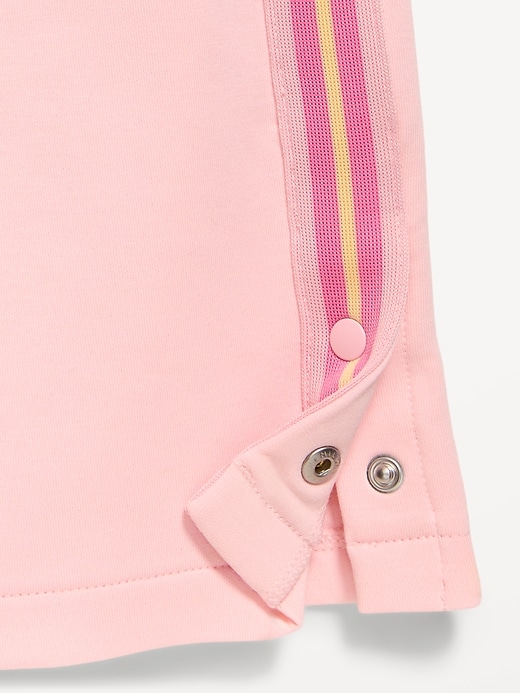 Image number 4 showing, Dynamic Fleece Quarter-Zip and Wide-Leg Sweatpants Set for Toddler Girls