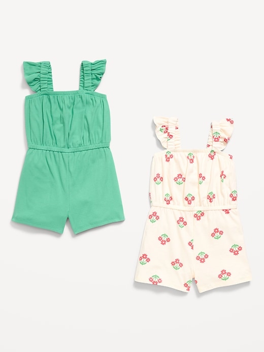 Image number 2 showing, Sleeveless Romper 2-Pack for Toddler Girls