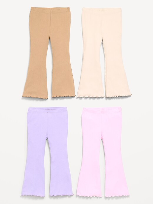 L'image numéro 2 présente Legging côtelé évasé pour toute-petite (paquet de 4)