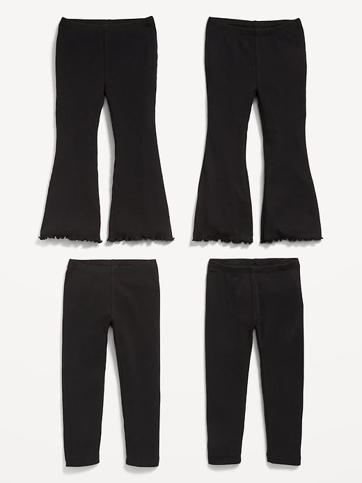 L'image numéro 2 présente Leggings côtelés variés pour toute-petite (paquet de 4)