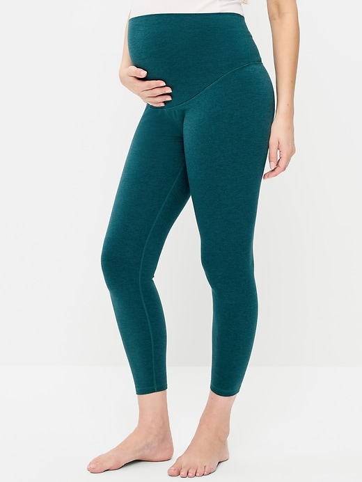 Image number 1 showing, Maternity Full-Panel CloudComfy 7/8 Leggings