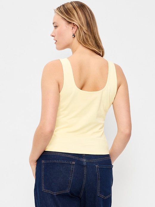 Image number 4 showing, Hug Double-Layer Scoop-Neck Tank Top