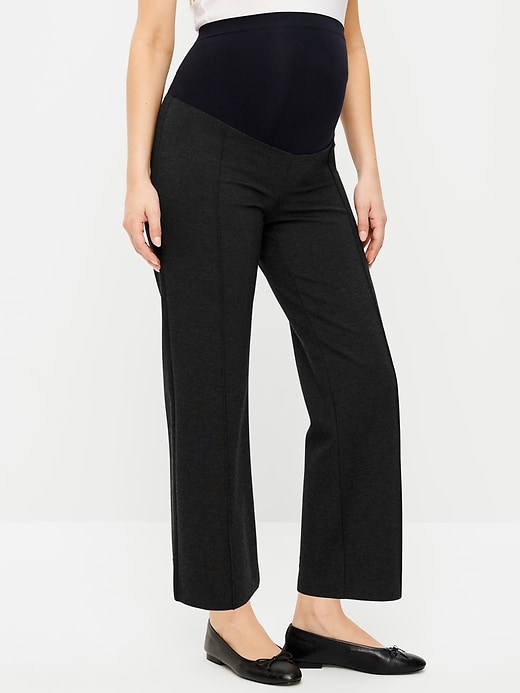 Image number 2 showing, Maternity Full-Panel Stevie Straight Pants
