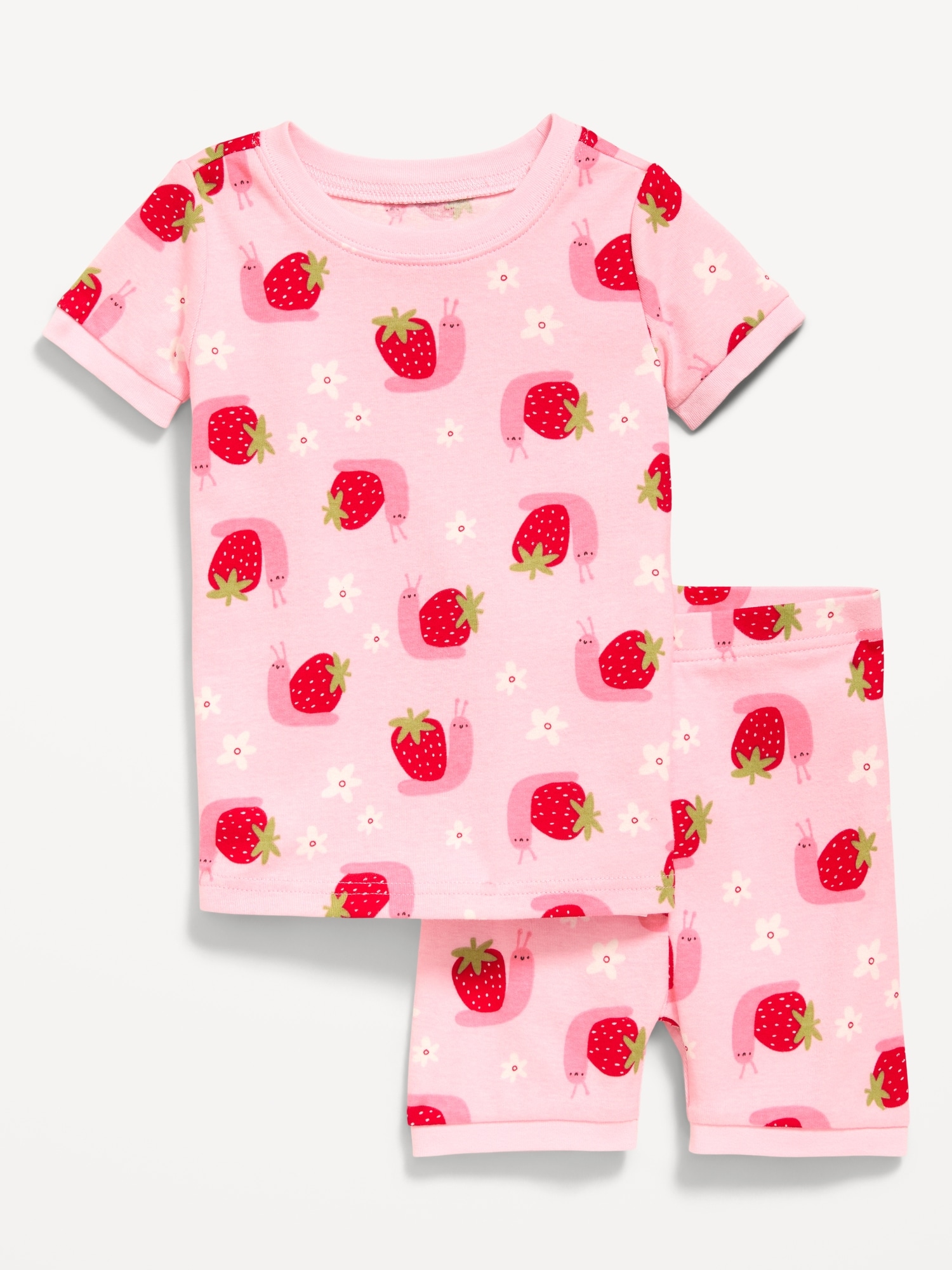 Printed Snug-Fit Pajama Set for Toddler & Baby