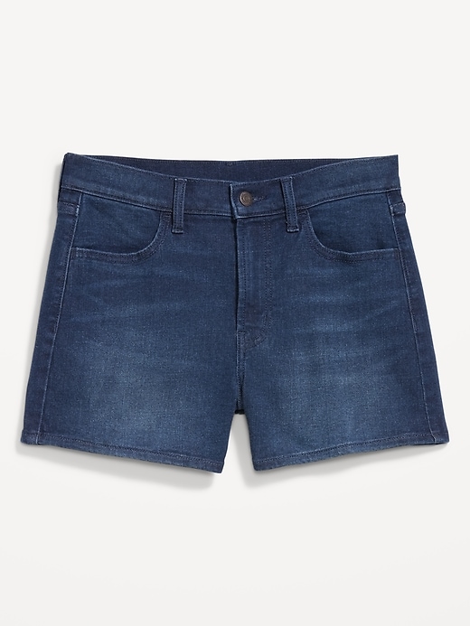 Image number 4 showing, High-Waisted Wow Jean Shorts -- 4-inch inseam