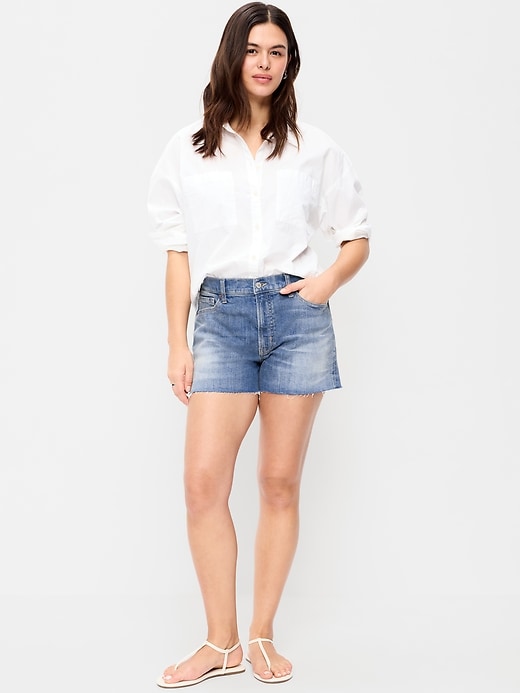 Image number 4 showing, High-Waisted OG Jean Shorts -- 4-inch inseam