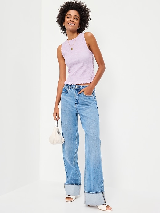 L'image numéro 3 présente Camisole smockée sans manches