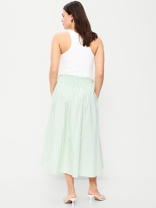 Image number 6 showing, Smocked-Waist Midi Skirt