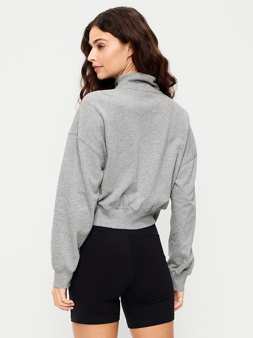 Image number 2 showing, Terry Oversized Logo Half-Zip Sweatshirt