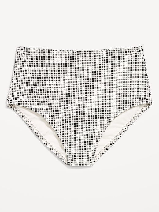 Image number 4 showing, High-Waisted Pique Bikini Swim Bottoms