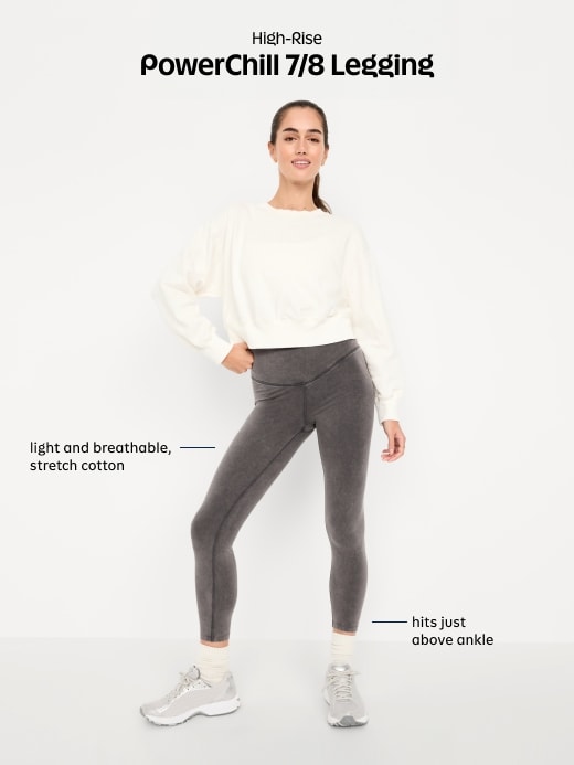 L'image numéro 10 présente Legging PowerChill à taille haute longueur 7/8
