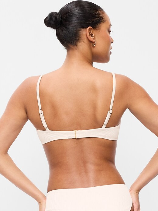 L'image numéro 2 présente Haut de bikini côtelé