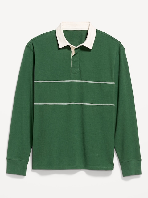 Color-Block Rugby Polo