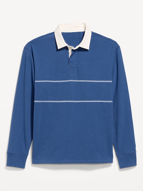 Color-Block Rugby Polo