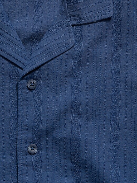 Image number 4 showing, Short-Sleeve Embroidered Eyelet Shirt for Boys