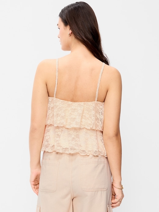 Image number 5 showing, Tiered Lace Ruffle Top