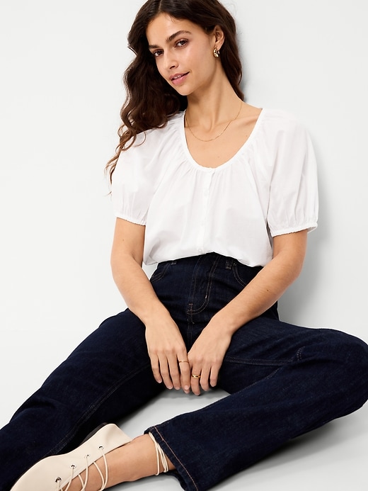 Image number 3 showing, Airy Button-Down Top